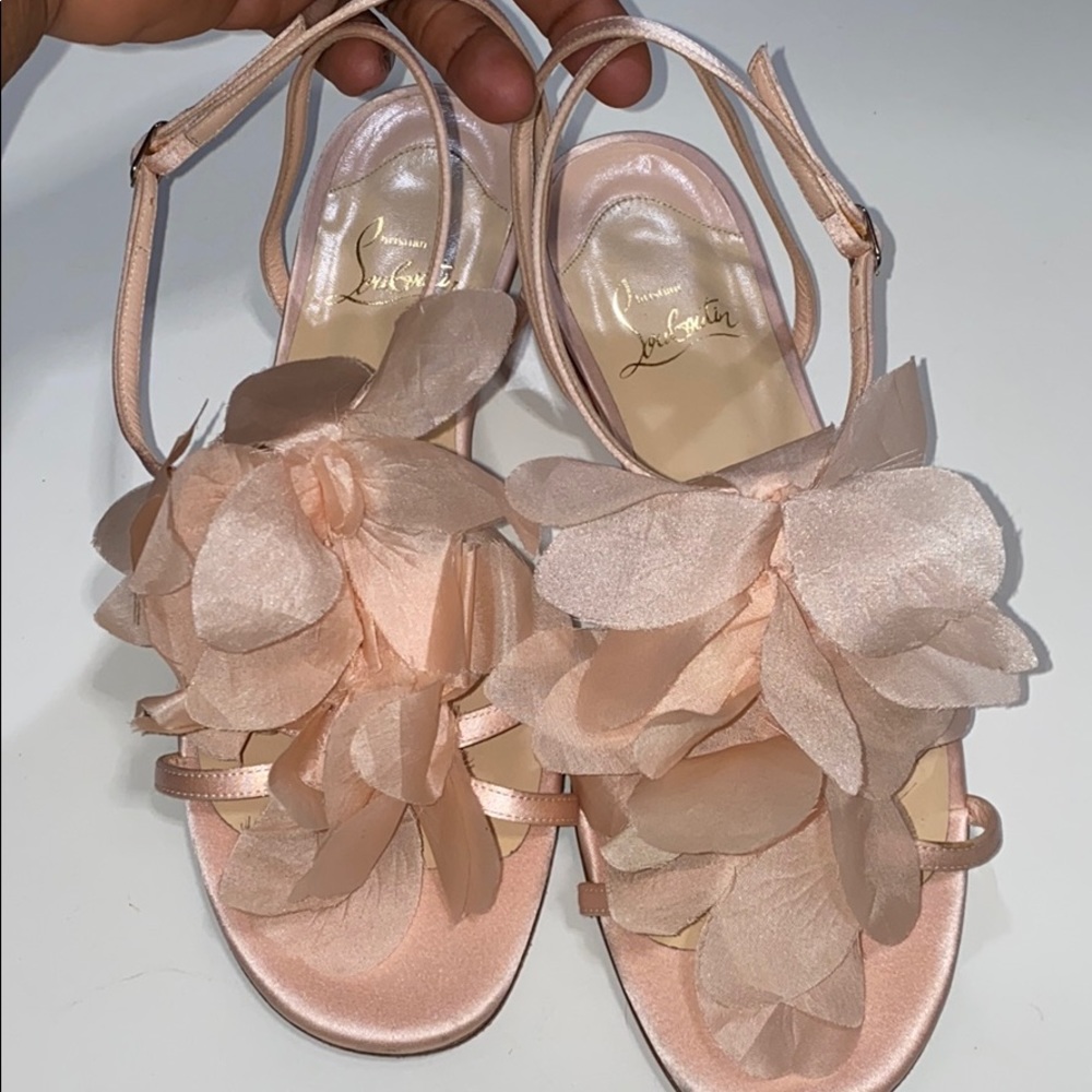 Beautiful flowers louboutin sandals